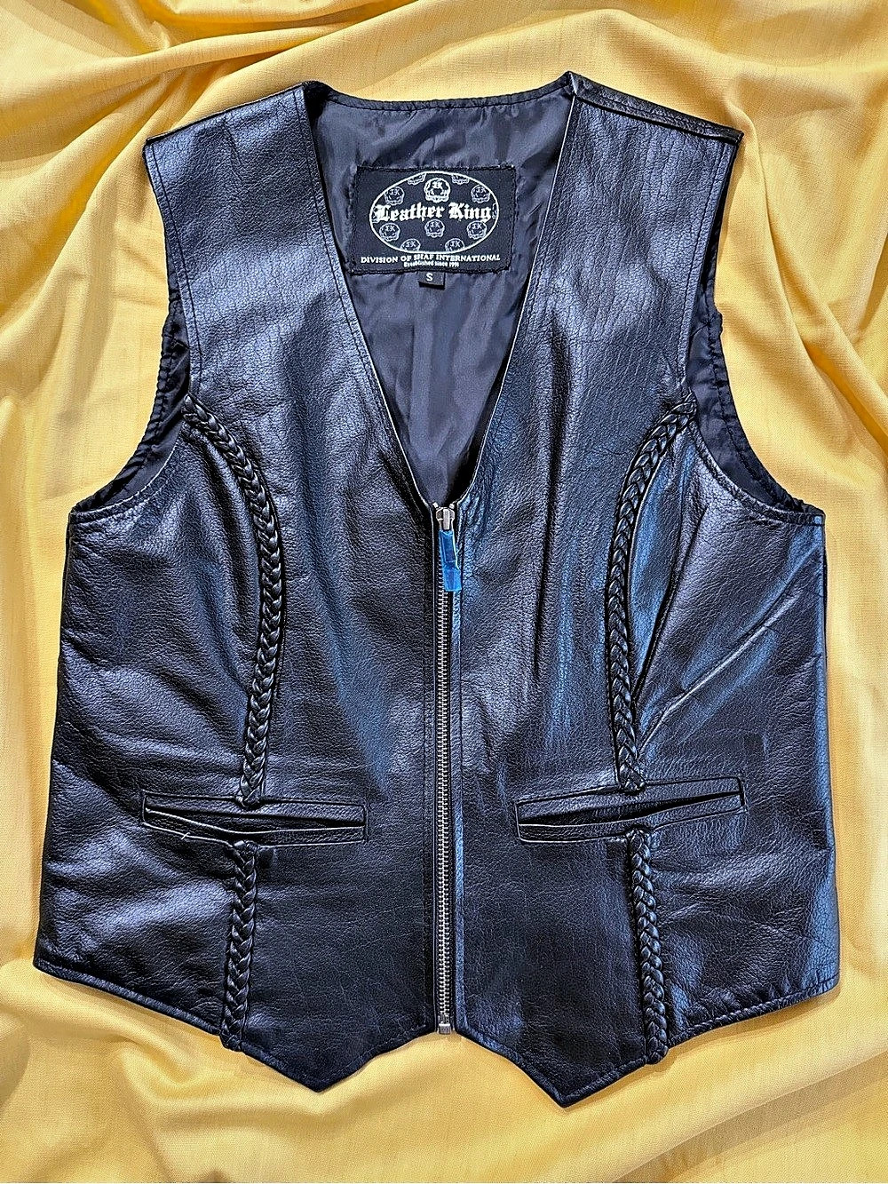Leather King Womenβs Leather Vest Size Small